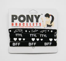 BLACK PONY BRACELET